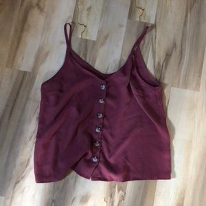 Airy Button Tank Top